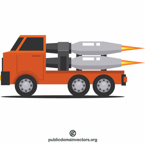 Ciężarówka z dopalaczami rakietowymi