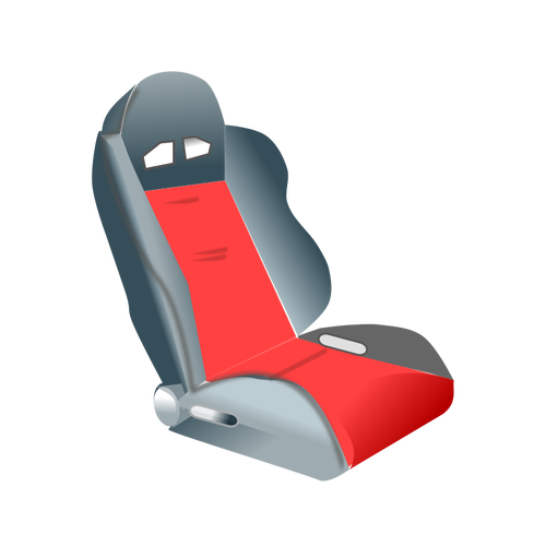 Imagen vectorial de asiento de coche de carreras