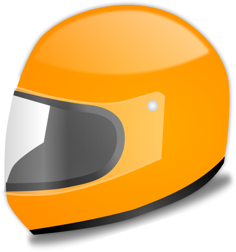 オレンジ色の車をレーシング ヘルメット ベクター グラフィックス