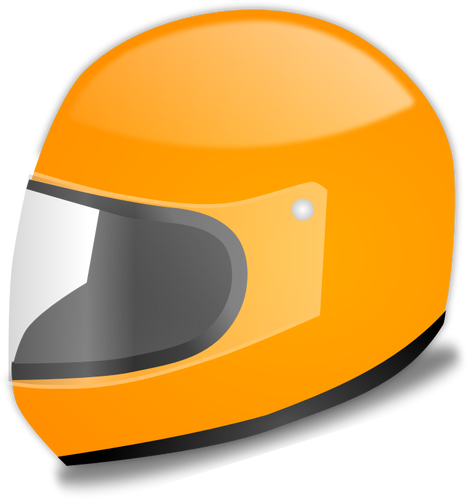 Orange bil racing hjälmen vektorgrafik