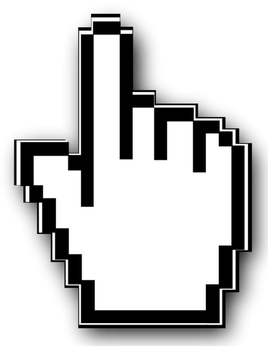 Cursor hand icon vector image