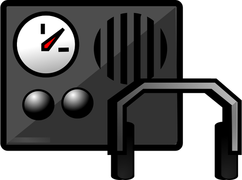 Militaire radio vectorillustratie