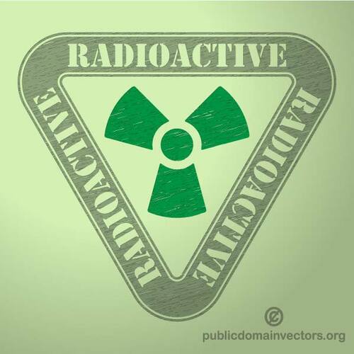 Etichetă de avertizare radioactive