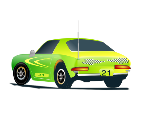 Rally mobil vektor ilustrasi