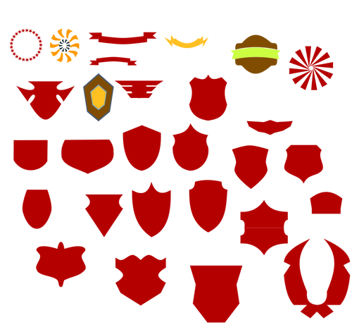 Emblemen en heraldische schilden