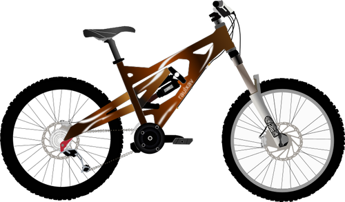 Vector drawing of professional city bike