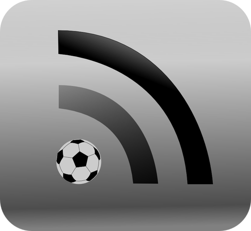 RSS feed para deporte noticias vector de la imagen