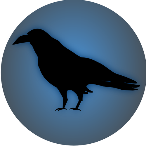Raven image vectorielle icône