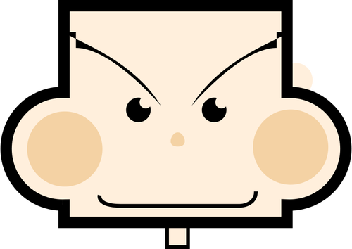 Rectangle boy vector image