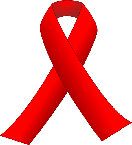 Röd awareness ribbon