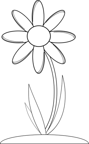 Vektorové grafiky opylovače květina pro omalovánky