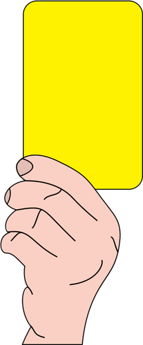 الحكم يظهر الرسومات المتجهة البطاقة الصفراء