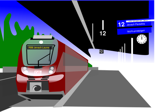 Tren grafică vectorială