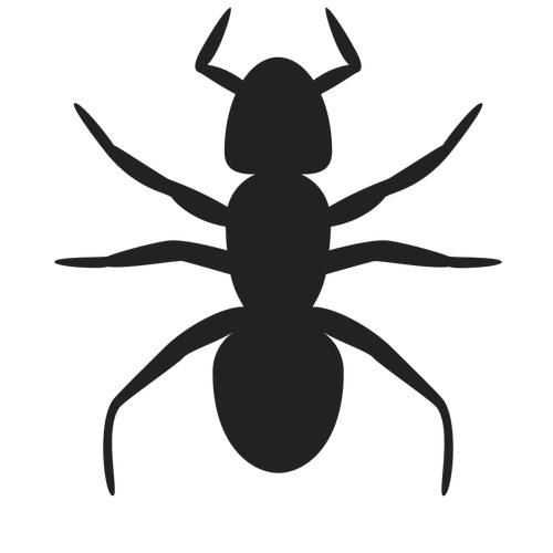 Ant vector silhouet