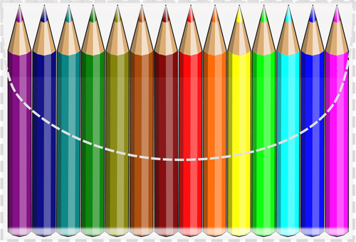 Crayons à colorier vector image