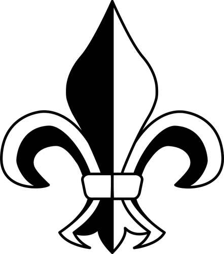 Fleur-de-Lys черно-белые иллюстрации