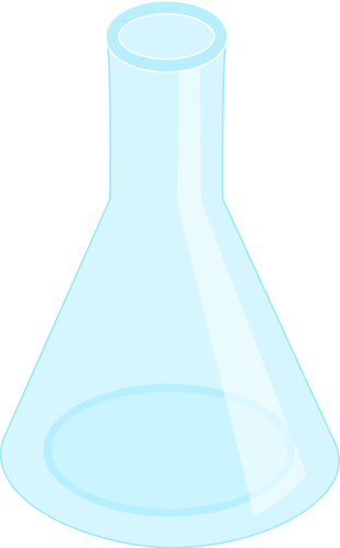 Erlenmeyer flask vector image