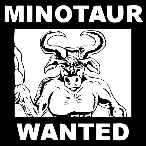 Minotaur ville affisch