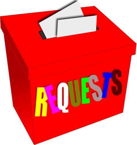 リクエスト投票箱のベクトル画像
