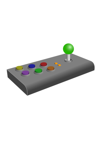 Arcade Turbo joystick vektori ClipArt