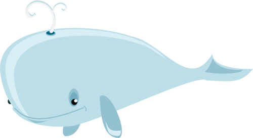 アニメーションのシロナガスクジラ