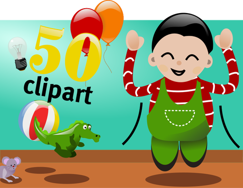 Okazji 50 clipart grafika wektorowa