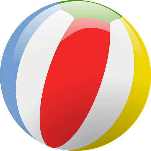 Векторная иллюстрация пляжный мяч