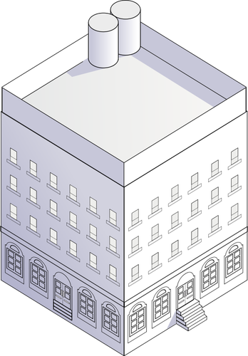 Block House-Vektor-Bild