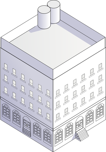 Block house vector image