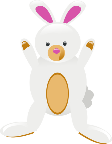 Vektor Zeichnung eines Spielzeugs bunny