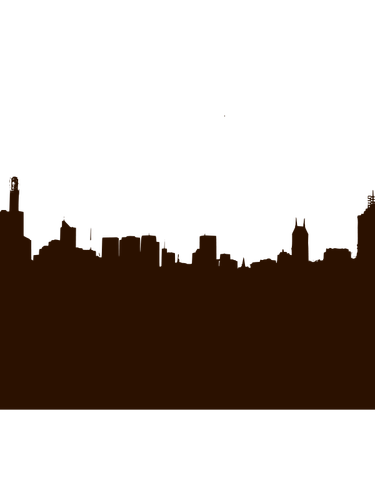 Clip art wektor panoramę miasta