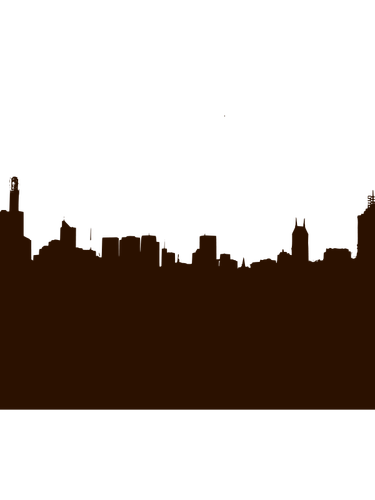 City skyline vector miniaturi