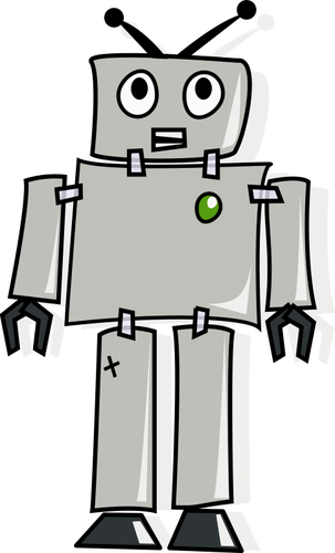 Gambar vektor kartun robot