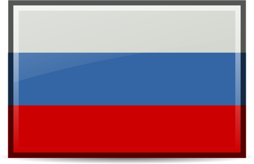 Russische umrandete Flagge