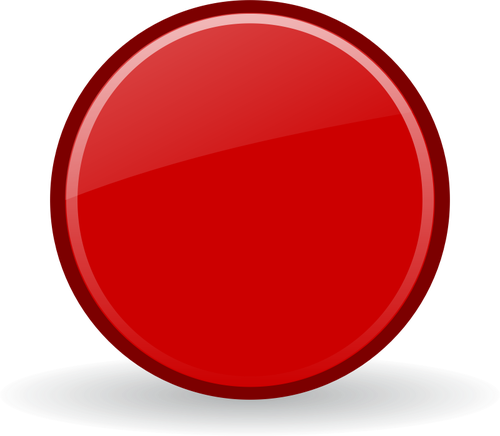 影付きの赤いレコード ボタンのベクトル グラフィック