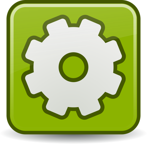 Vectorillustratie van gekleurde gear wheel