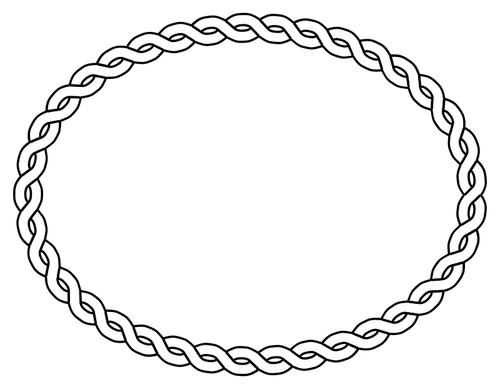 Image vectorielle de corde frontière