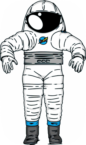 ציור וקטורי חליפת החלל נאס א סימן III אסטרונאוט