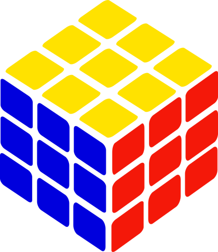 Rubik cub de desen vector