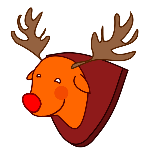 Rudolph Reindeer vector imagine