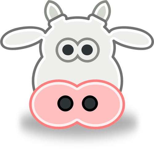 Imagine vectorială a cap de vacă