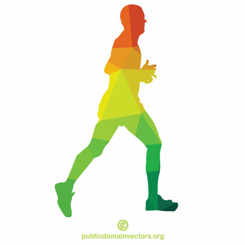 Runner silhouette clip art