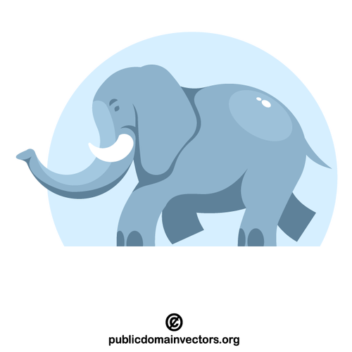 Laufender Elefant