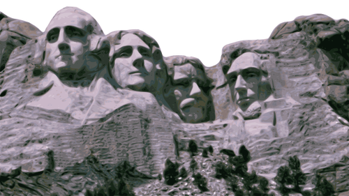 Mount Rushmore vektorbild