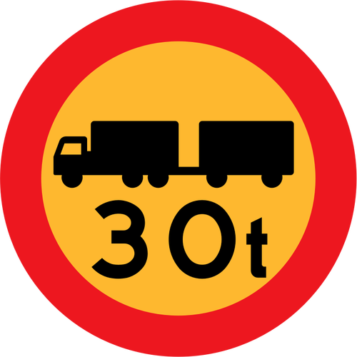 30 tone camioane drum semn vector miniaturi