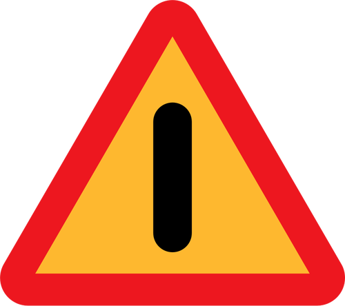 Gefahren Straßenschild Illustration Vektor
