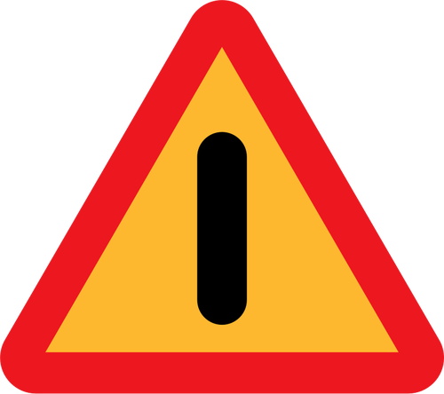 Gefahren Straßenschild Illustration Vektor