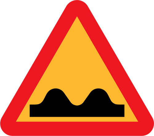 スピード バンプの交通標識