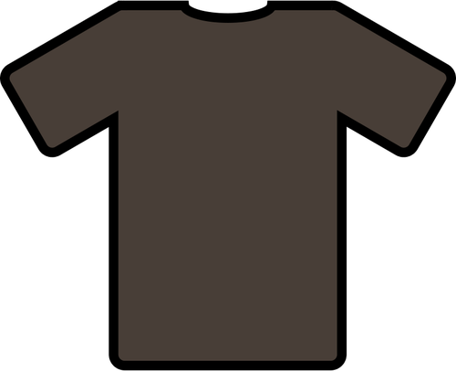 Brown-tricou vector imagine