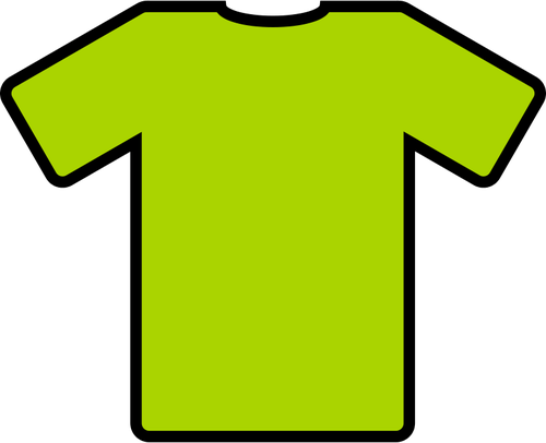 Verde tricou vector illustration